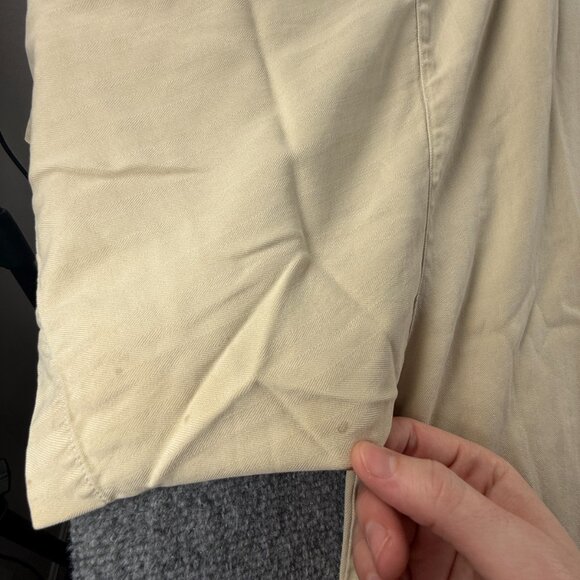 Tommy Bahama Herringbone XL All Silk Camp Short Sleeve Loop Beige Shirt Vacation - Picture 15 of 16